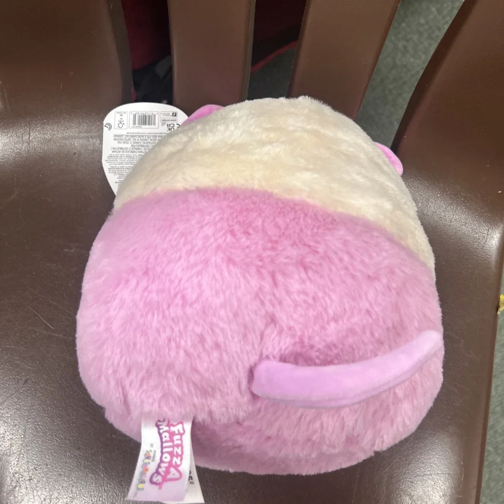 Squishmallows  FuzzAMallow Official Chambless the Pink Opossum  8